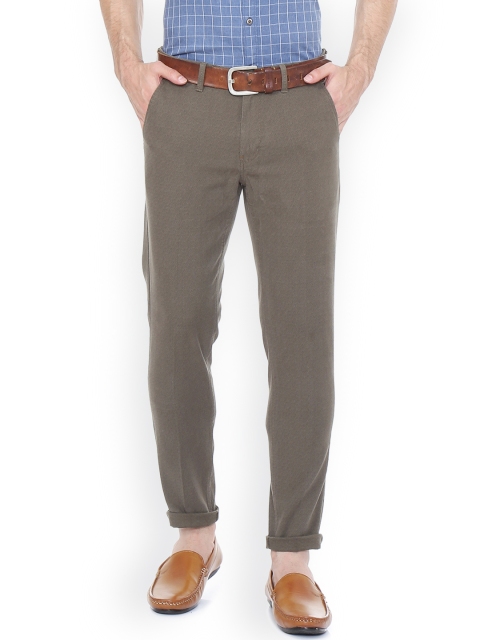 

Louis Philippe Men Grey Slim Fit Solid Regular Trousers