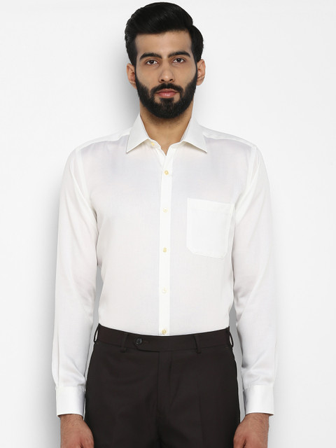 

Raymond Men Yellow Regular Fit Solid Formal Shirt