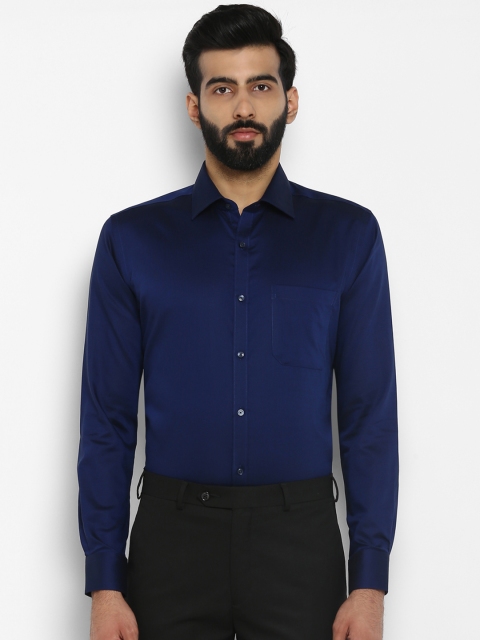 

Raymond Men Navy Blue Regular Fit Solid Formal Shirt