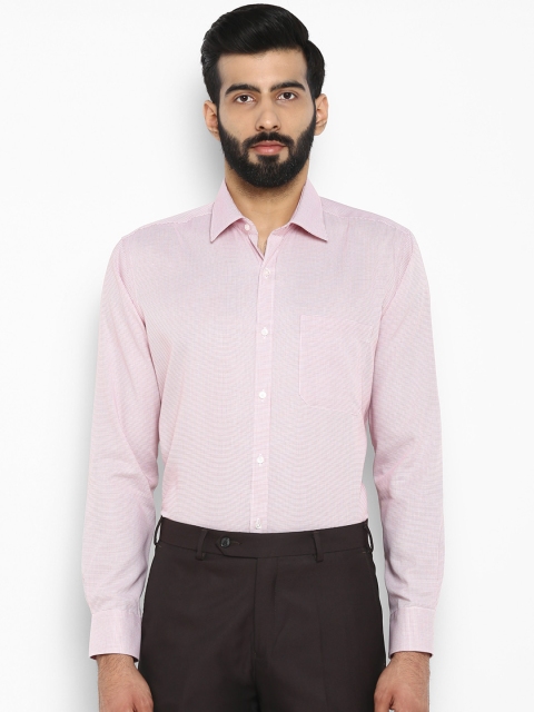 

Raymond Men Pink Regular Fit Checked Formal Shirt