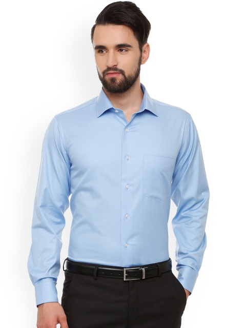 

Van Heusen Men Blue Regular Fit Solid Formal Shirt