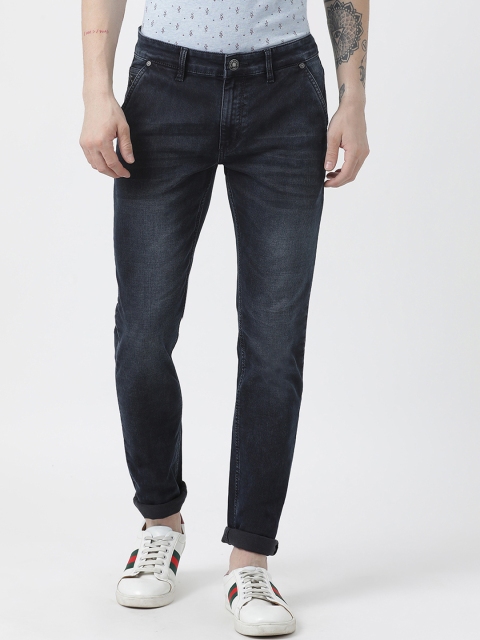 

Monte Carlo Men Navy Blue Regular Fit Mid-Rise Clean Look Jeans