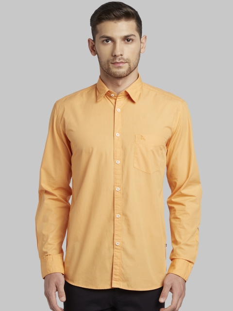 

Parx Men Orange Slim Fit Solid Casual Shirt