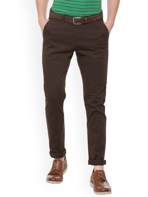 

Van Heusen Sport Men Brown Slim Fit Solid Regular Trousers