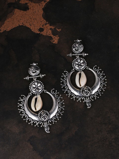

Studio Voylla Silver-Plated Classic Chandbalis