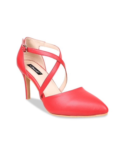 

Sherrif Shoes Women Red Solid Pumps