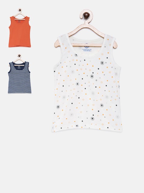 

TAMBOURINE Boys Pack of 3 Assorted Round Neck T-shirts