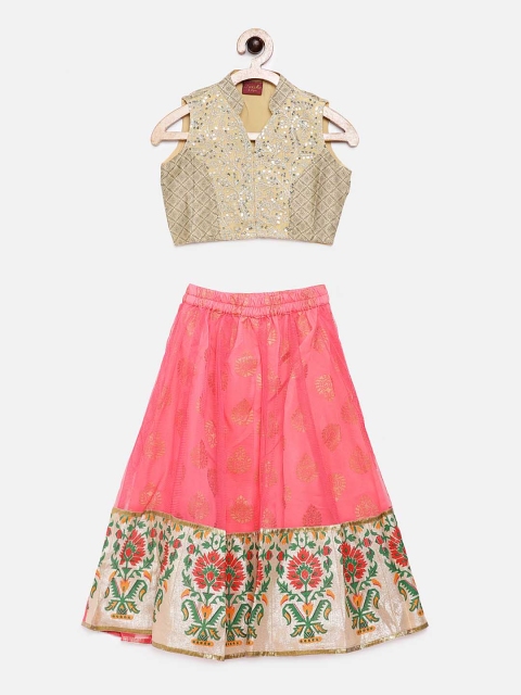 

Twisha Pink Ready to Wear Lehenga & Blouse with Dupatta