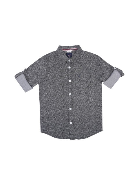 

Allen Solly Junior Boys Grey Regular Fit Printed Casual Shirt