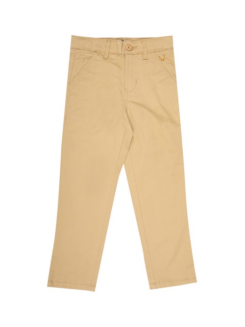 

Allen Solly Junior Boys Beige Regular Fit Solid Regular Trousers