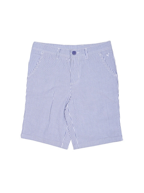 

Allen Solly Junior Boys Blue Striped Regular Fit Regular Shorts