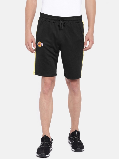 

NBA Men Black Solid Regular Fit Regular Shorts