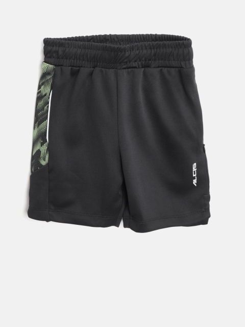 

Alcis Boys Black Solid Slim Fit Running Sports Shorts