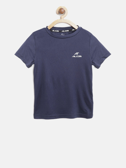 

Alcis Boys Navy Blue Solid Round Neck T-shirt