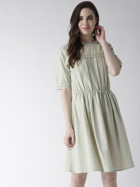 

Vaak Women Green A-Line Dress
