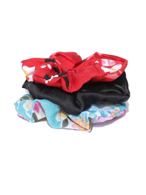 

Blueberry Women Set of 3 Scrunchies, Black
