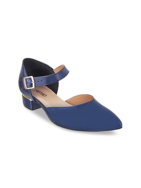 

Metro Women Blue Solid Pumps
