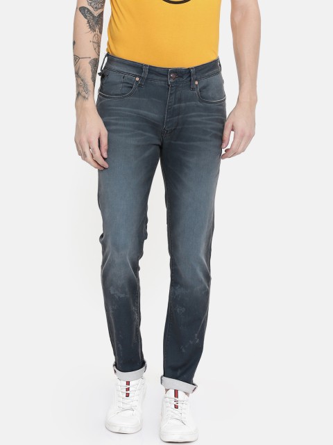 

Ed Hardy Men Blue Skuller Super Slim Fit Mid-Rise Clean Look Stretchable Jeans