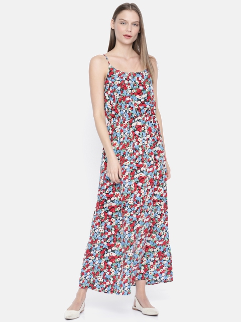

ONLY Women Black & Red Printed Maxi Dress