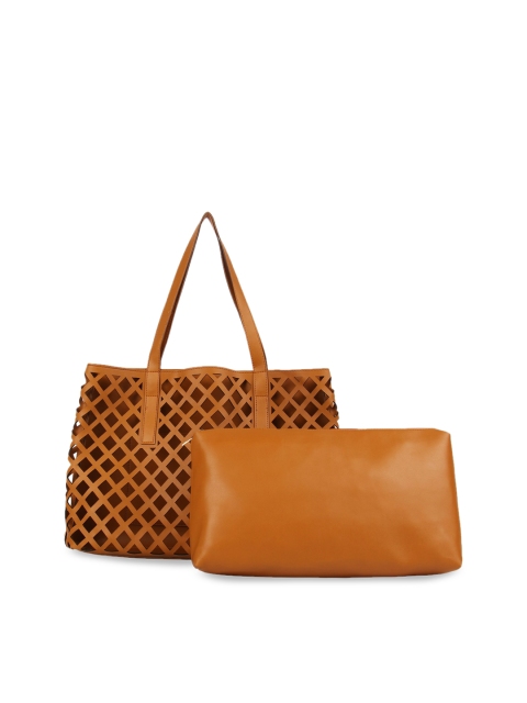 

Toteteca Tan Brown Laser Cut Tote Bag