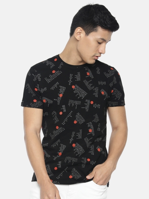 

Being Human Men Black Printed Round Neck T-shirt