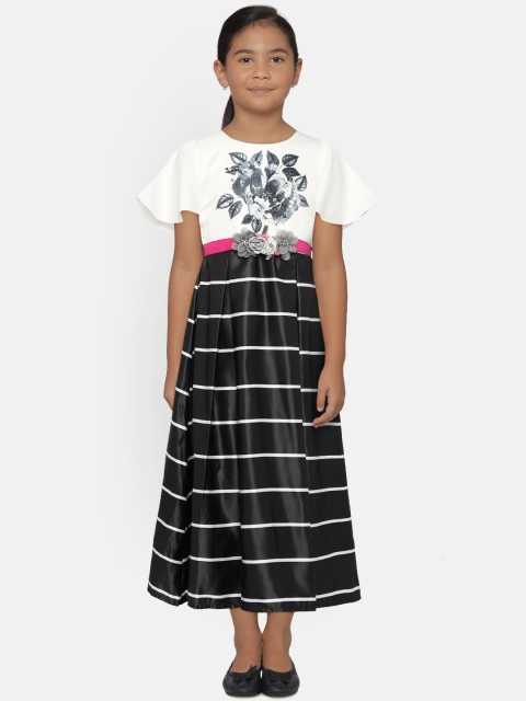 

Peppermint Girls Grey & White Maxi Dress