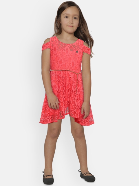 

Peppermint Girls Pink Fit and Flare Dress