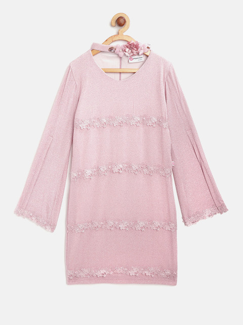 

Peppermint Girls Pink Shimmer Sheath Dress