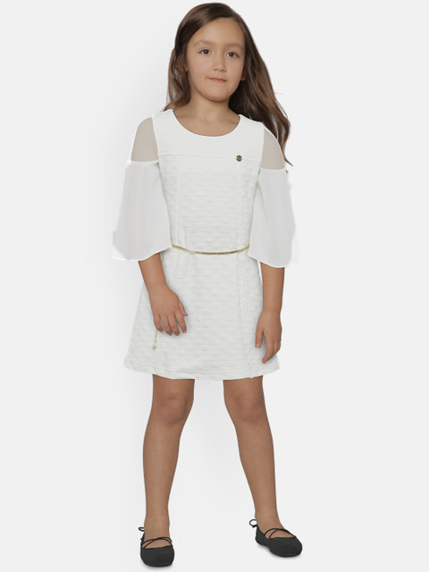 

Peppermint Girls Off-White A-Line Dress