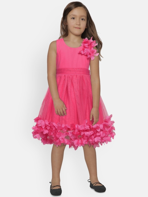 

Peppermint Girls Pink Fit and Flare Dress