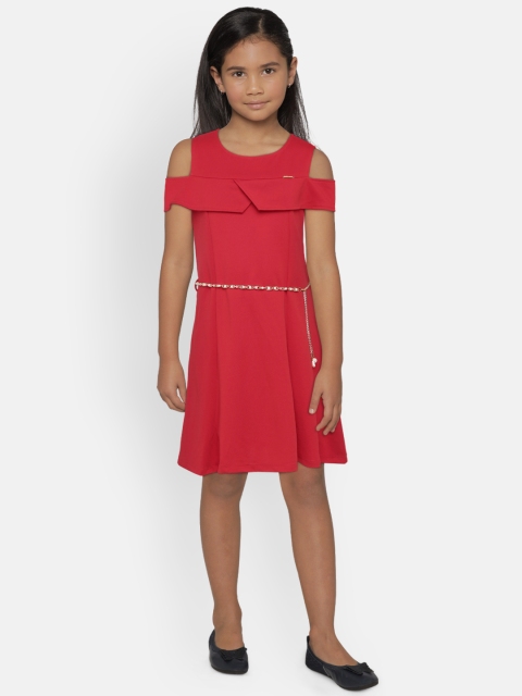 

Peppermint Girls Red A-Line Dress