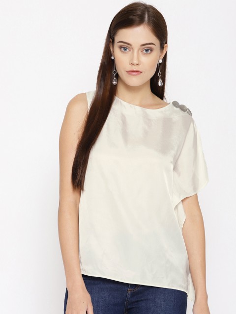 

Vero Moda Women White Solid Top