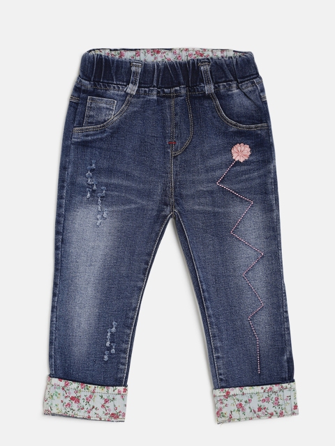 

Peppermint Girls Blue Embellished Jeggings