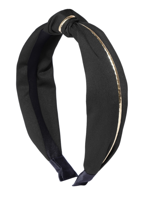 

Bellofox Women Black & Gold-Toned Knot Detail Hairband