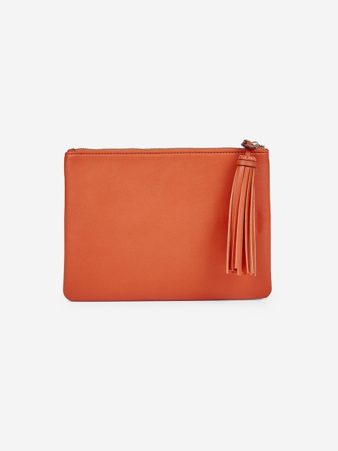 

DOROTHY PERKINS Rust Orange Solid Clutch