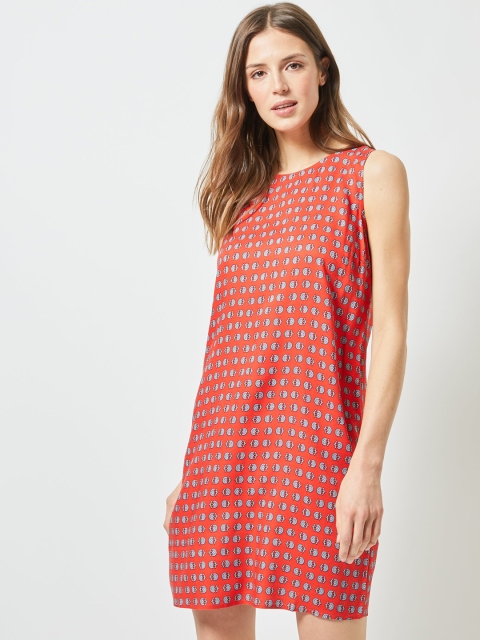 

DOROTHY PERKINS Women Red Printed Shift Dress