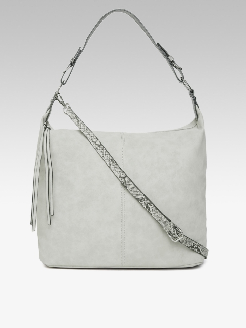 

DOROTHY PERKINS Grey Solid Hobo Bag