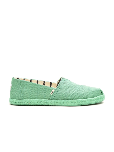 

TOMS Women Green Slip-Ons