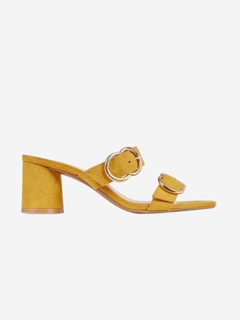 

DOROTHY PERKINS Women Mustard Yellow Solid Heels