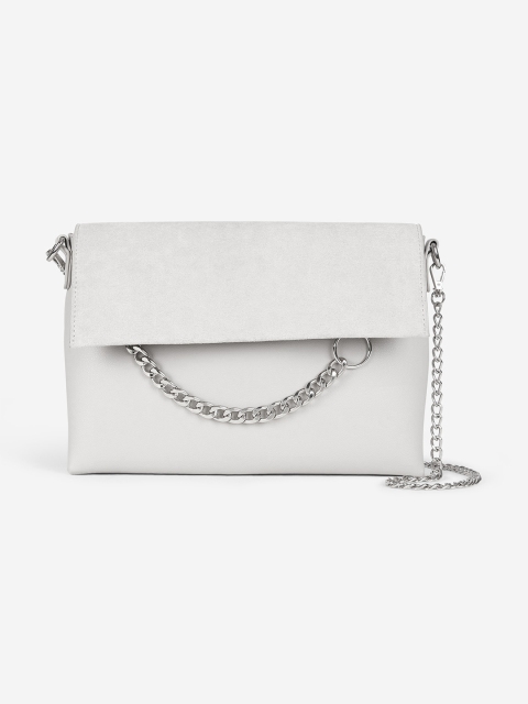 

DOROTHY PERKINS Grey Solid Sling Bag
