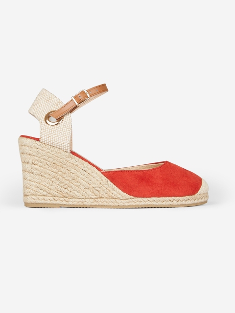 

DOROTHY PERKINS Women Orange & Beige Solid Pumps