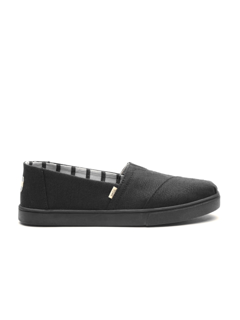 

TOMS Women Black Slip-Ons