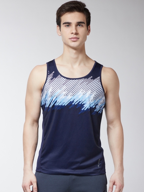 

Alcis Men Navy Blue Printed Round Neck T-shirt