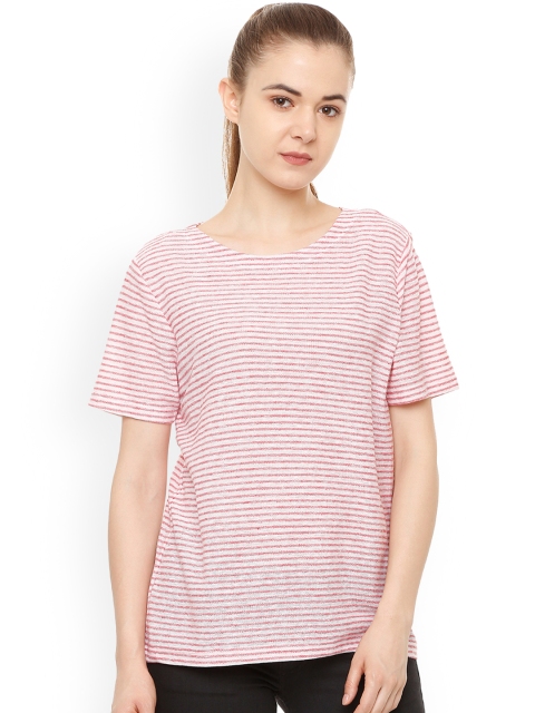 

Van Heusen Woman Pink Striped Top