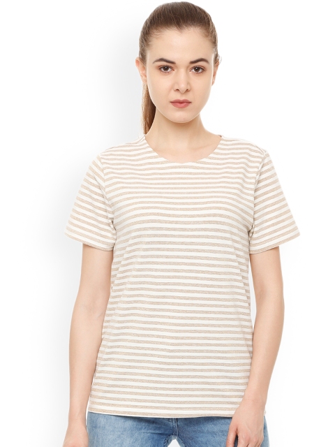 

Van Heusen Woman Beige Striped Top