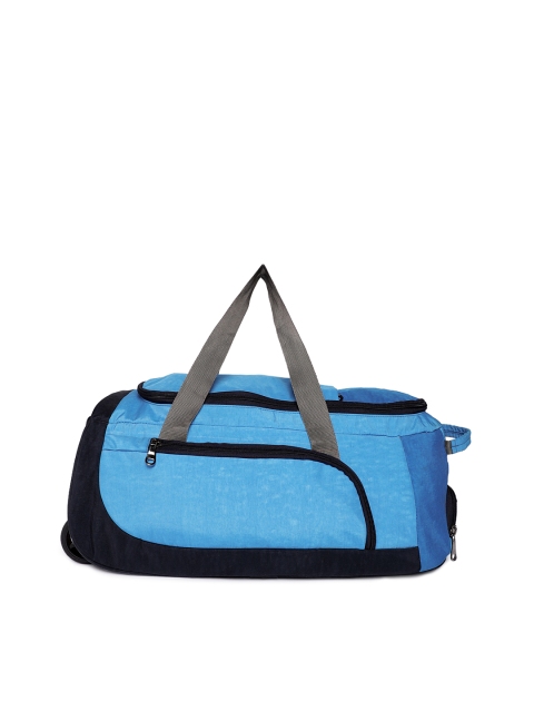 

Bags.R.us Unisex Blue & Black colourblocked Cabin Trolley Bag