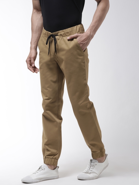 

Hubberholme Men Khaki Slim Fit Solid Joggers