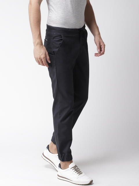 

Hubberholme Men Navy Blue Slim Fit Solid Joggers
