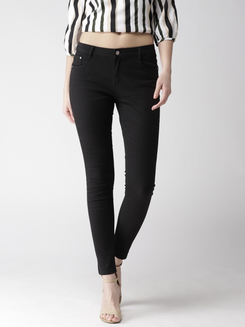 

Madame Women Black Regular Fit Mid-Rise Clean Look Stretchable Jeans