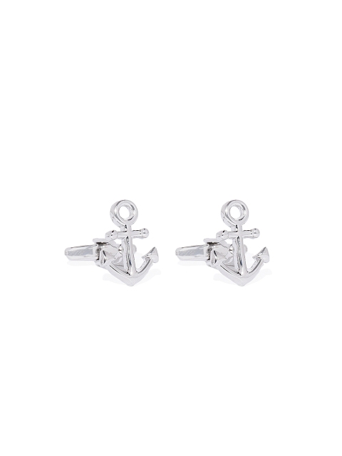 

Peora Silver-Toned Symbol Cufflinks